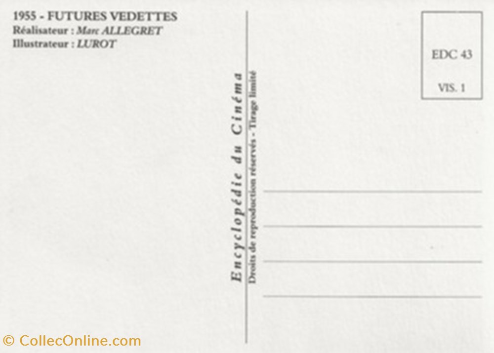 cartes postales autres futures vedettes