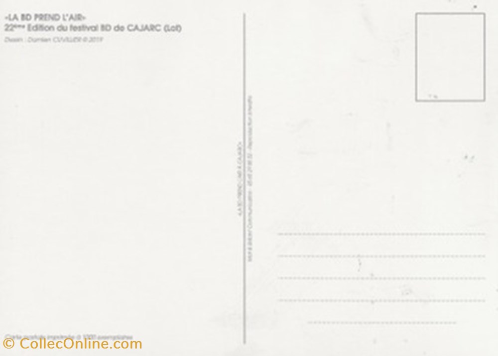 cartes postales bande dessinee cajarc 46 2019