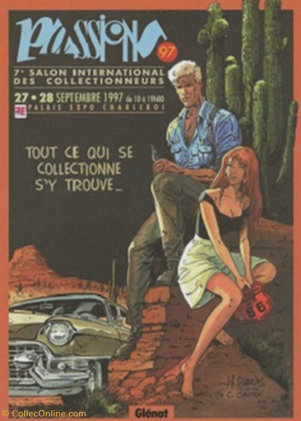 cartes postales bande dessinee charleroi belgique 1997