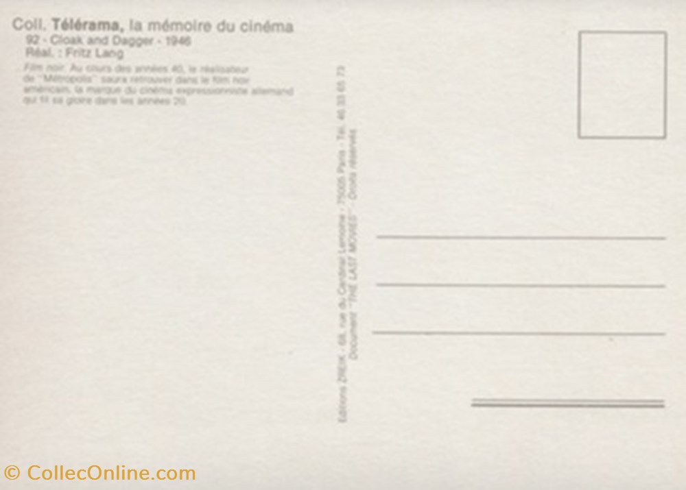Cape et poignard cartes postales autres cape et poignard