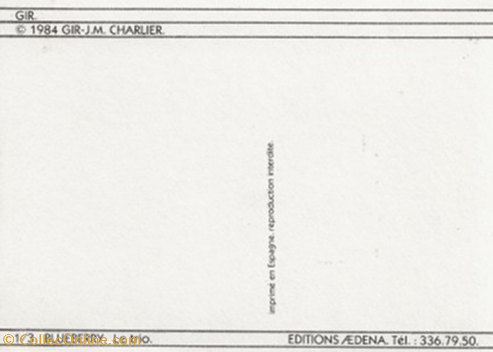 cartes postales bande dessinee blueberry