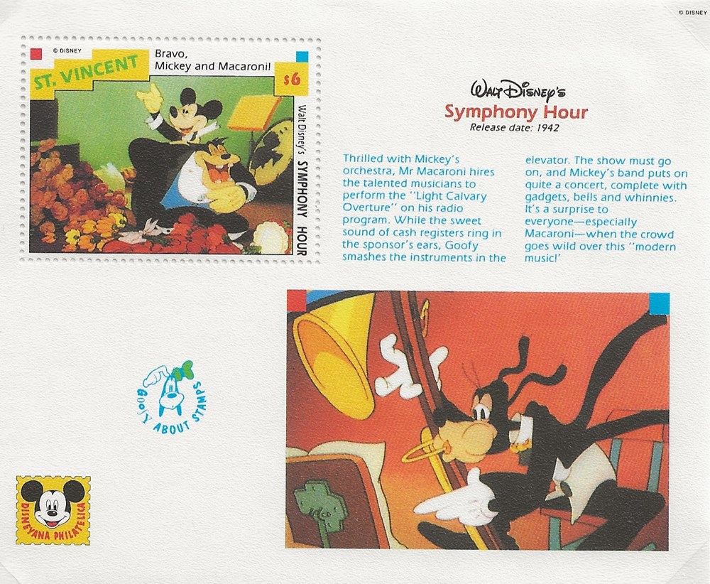 ZZZ Bloc (St Vincent) Symphony Hour Walt Disney (2) timbres zzz bloc st vincent symphony hour walt disney 2