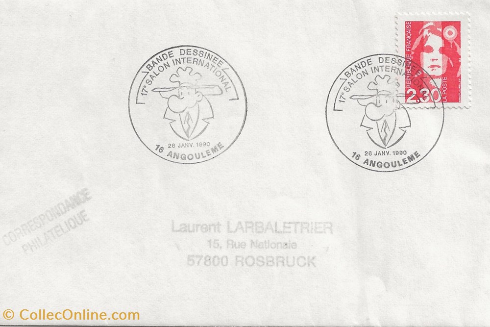 timbres angouleme 16 1990 17eme salon international de la bande dessinee