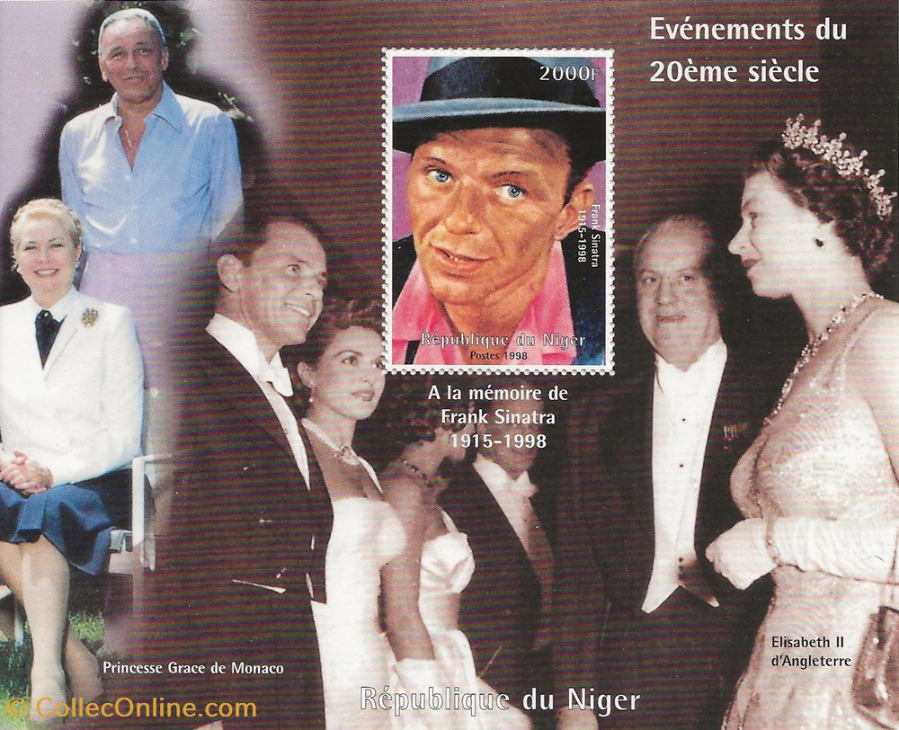 ZZZ Bloc (Niger) 1998 Frank Sinatra timbres zzz bloc niger 1998 frank sinatra