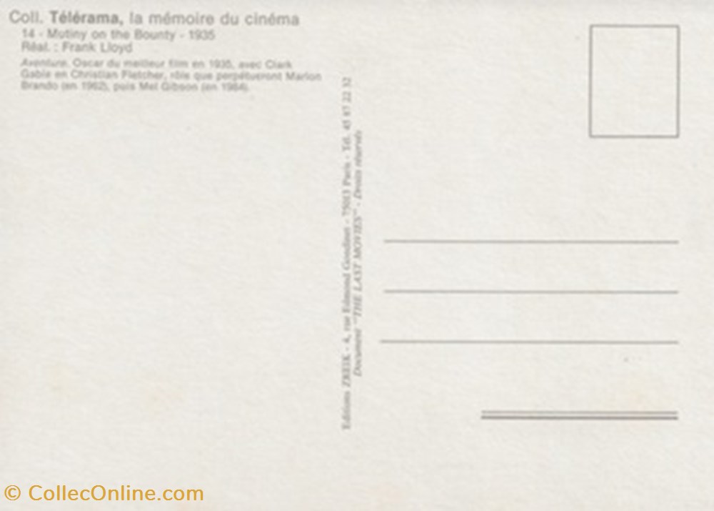 cartes postales autres les revoltes du bounty