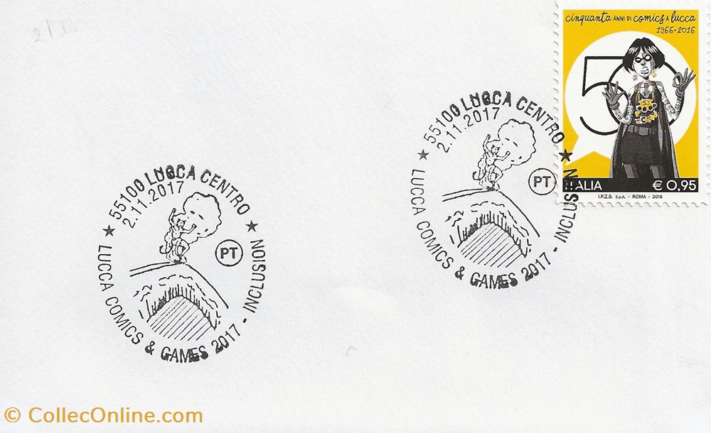 Lucca (Italie) 2017 Lucca comics & games timbres lucca italie 2017 lucca comics games