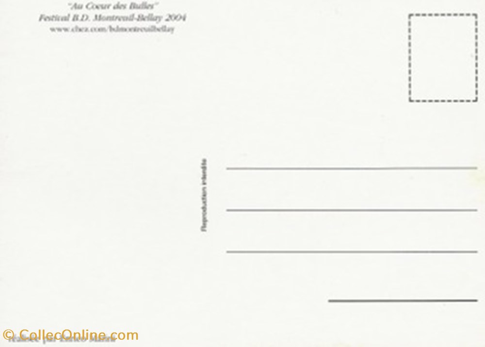 cartes postales bande dessinee montreuil bellay 49 2004
