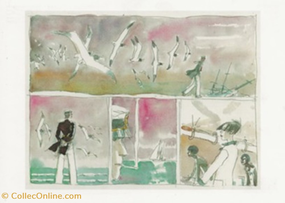 cartes postales bande dessinee corto maltese exposition