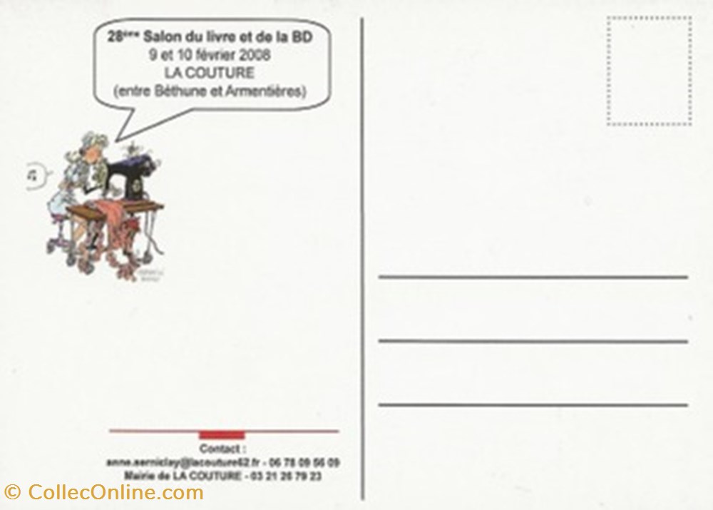 La Couture (62) 2008 cartes postales bande dessinee la couture 62 2008