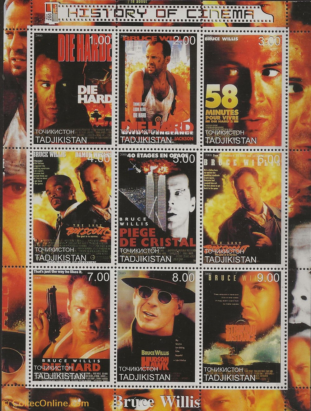 ZZZ Bloc (Tadjikistan) 2000 History of cinema timbres zzz bloc tadjikistan 2000 history of cinema