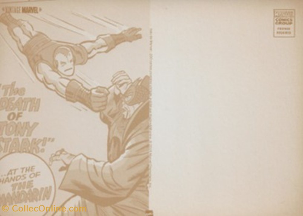 Marvel 2 cartes postales bande dessinee marvel