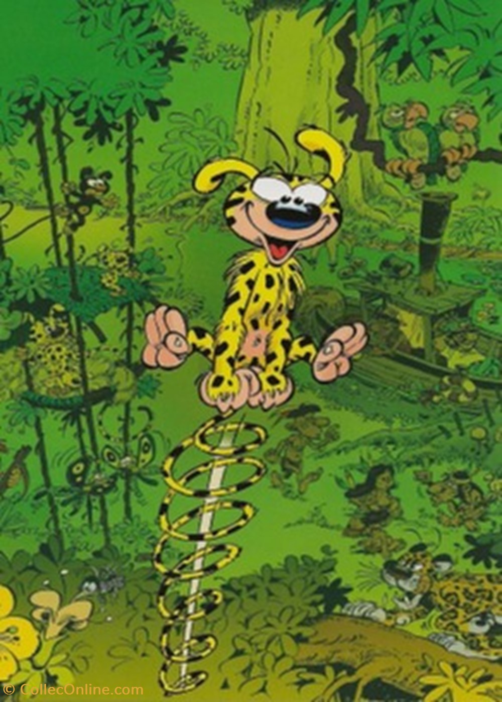 Marsupilami cartes postales bande dessinee marsupilami