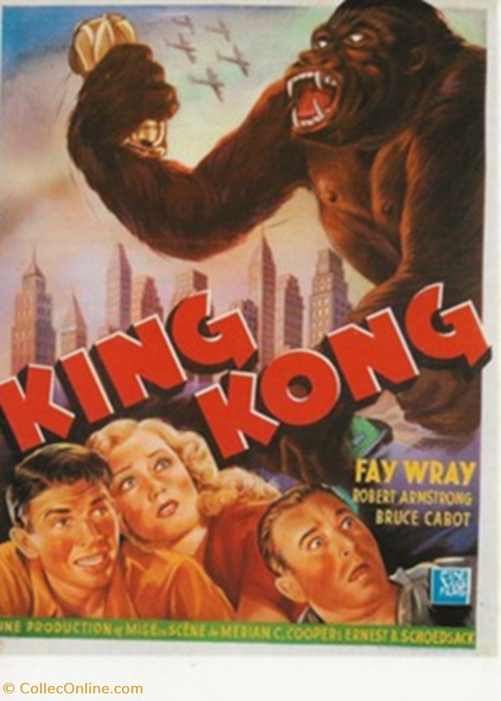 King Kong (1933) cartes postales autres king kong 1933