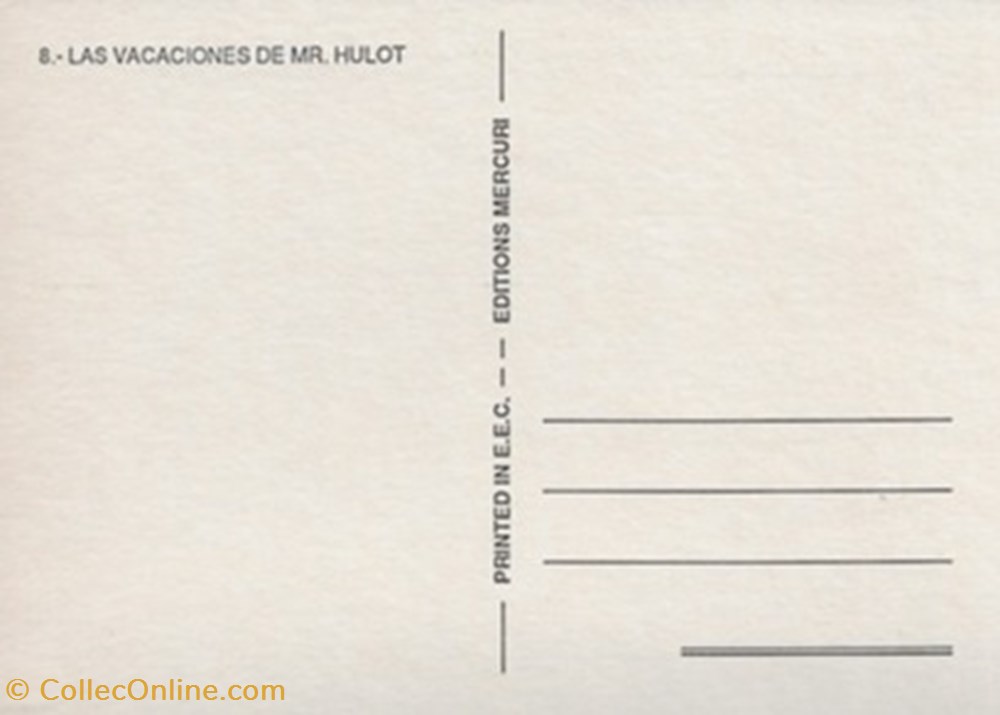 Las vacaciones de mr Hulot cartes postales autres las vacaciones de mr hulot