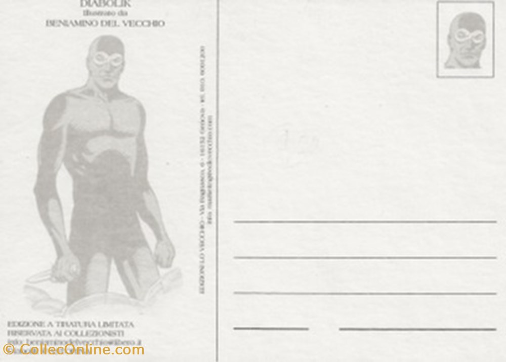 Diabolik cartes postales bande dessinee diabolik