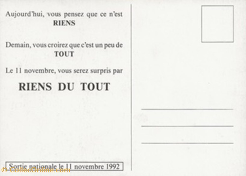 Riens du tout cartes postales autres riens du tout