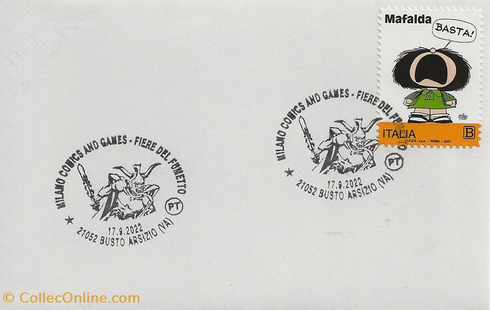 timbres busto arsizio italie 2022 fiere del fumetto milano comics games