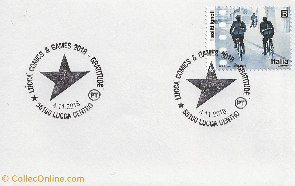 Lucca (Italie) 2018 Lucca comics & games timbres lucca italie 2018 lucca comics games