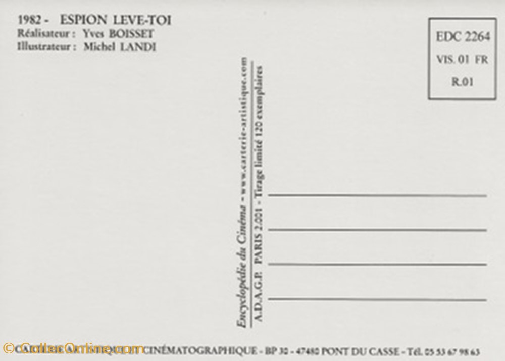 cartes postales autres espion leve toi