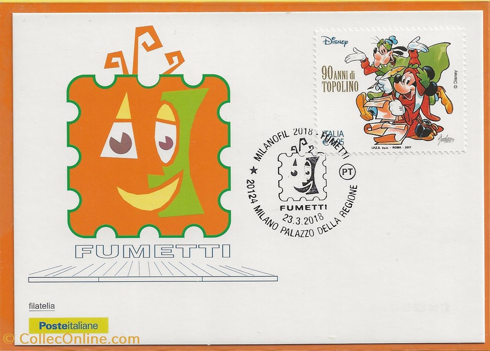 timbres milano italie 2018 milanofil fumetti
