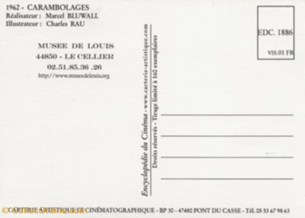 Carambolages cartes postales autres carambolages