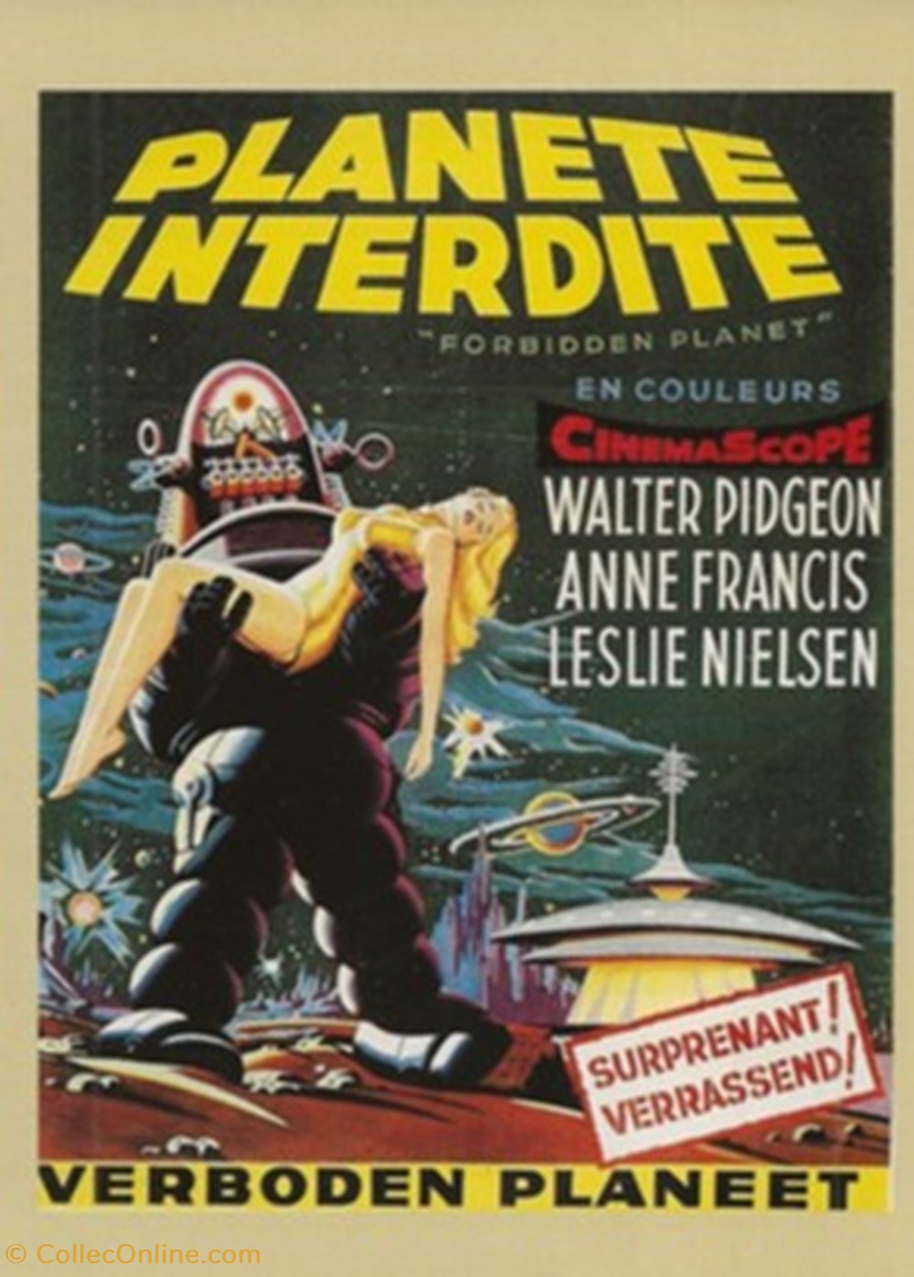 Planète interdite cartes postales autres planete interdite