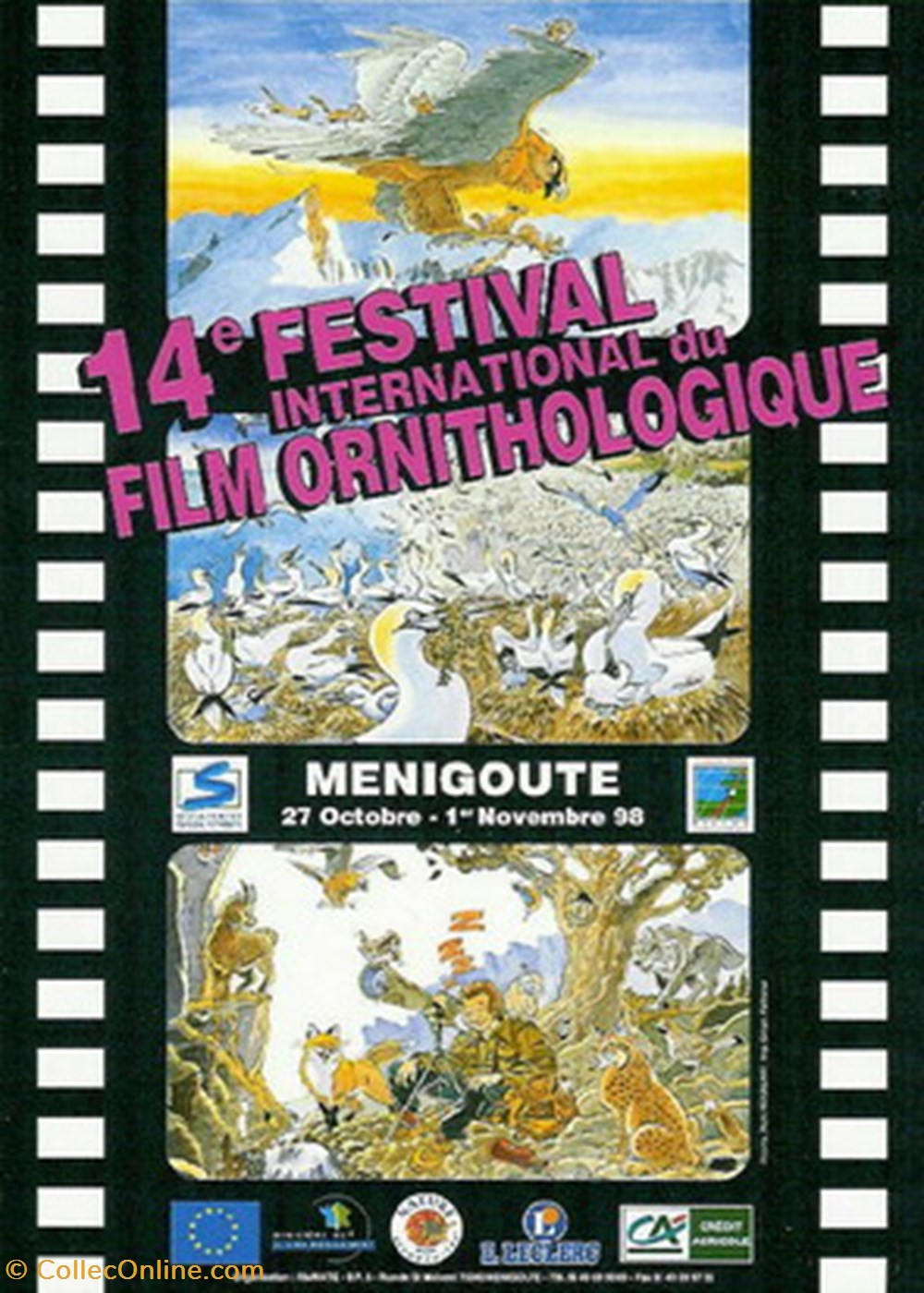 Ménigoutte Festival du film ornithologique 1998 cartes postales autres menigoutte festival du film ornithologique 1998