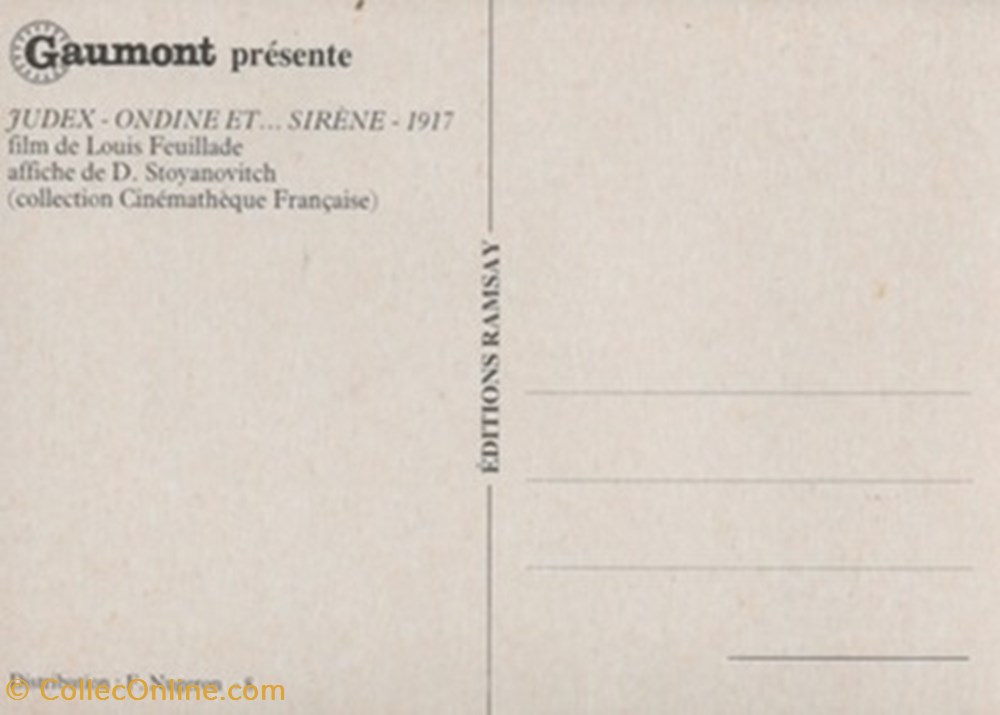 cartes postales autres judex episode 11 ondine et sirene