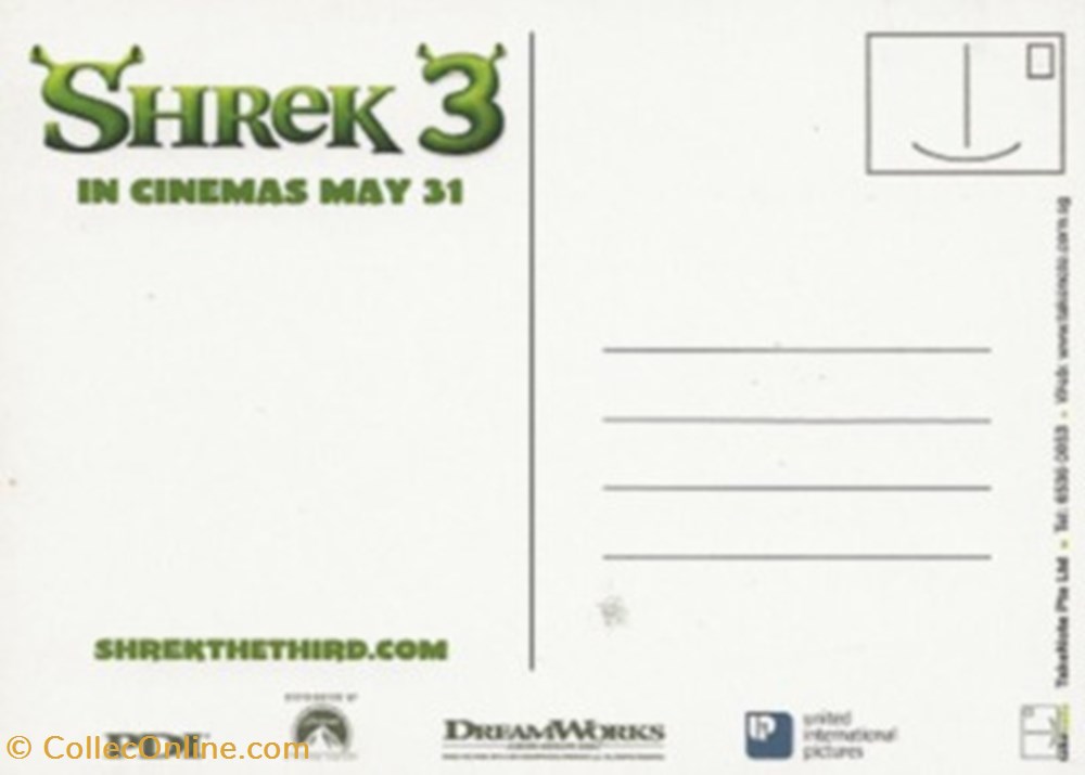 cartes postales autres shrek 3