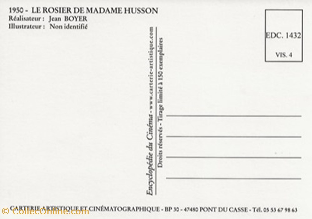 Le rosier de mme Husson cartes postales autres le rosier de mme husson