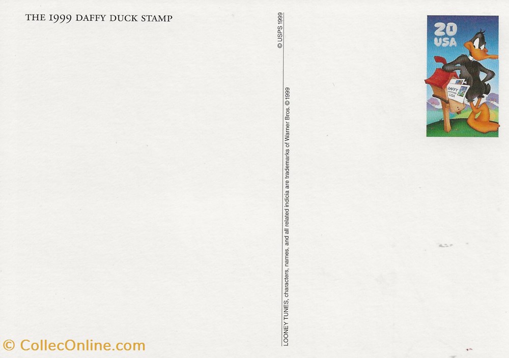 Los Angeles (Etats-Unis) 1999 Daffy Duck 3 timbres los angeles etats unis 1999 daffy duck