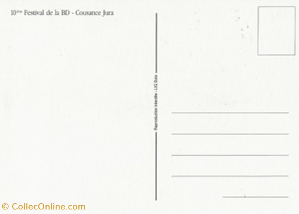 cartes postales bande dessinee cousance 39 1999