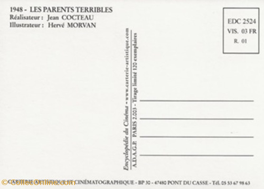 cartes postales autres les parents terribles