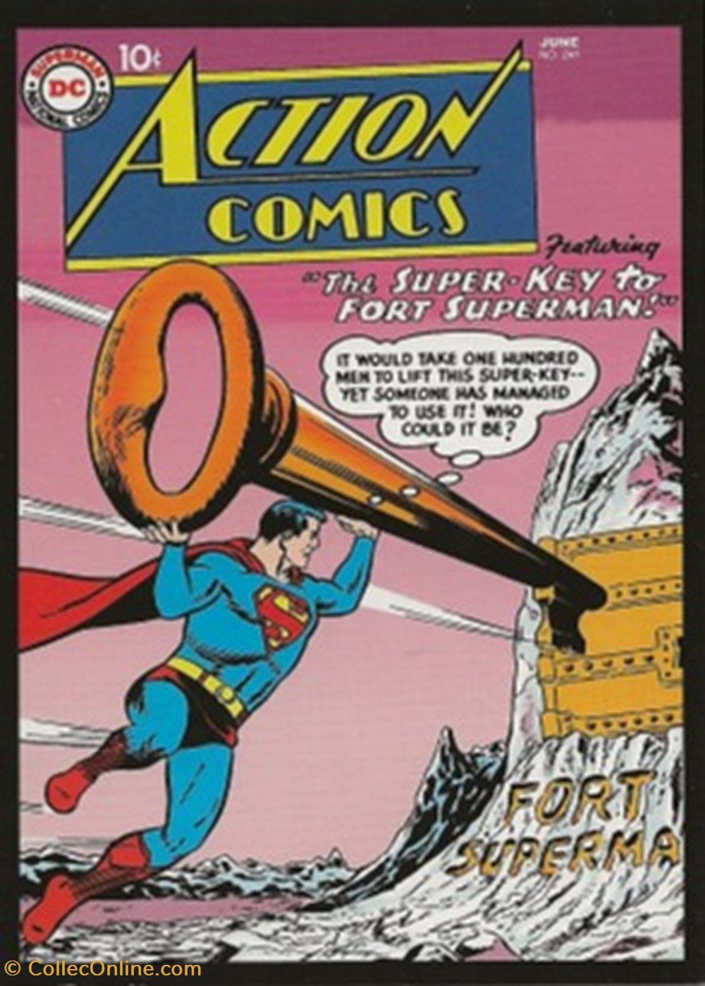 cartes postales bande dessinee action comics