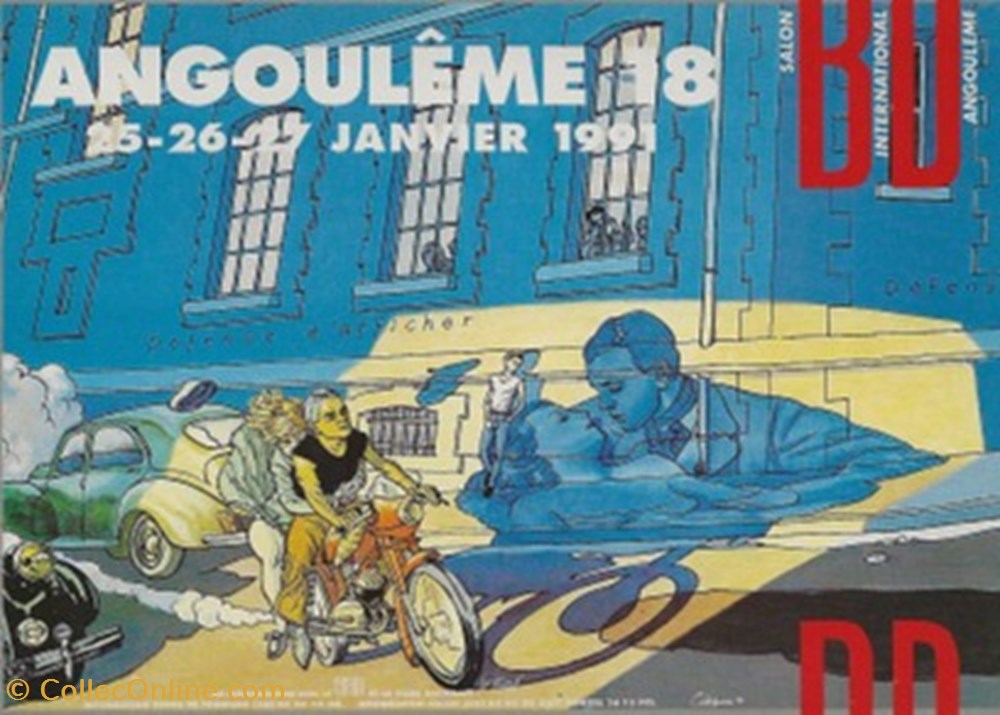 Angoulême (16) 1991 cartes postales bande dessinee angouleme 16 1991
