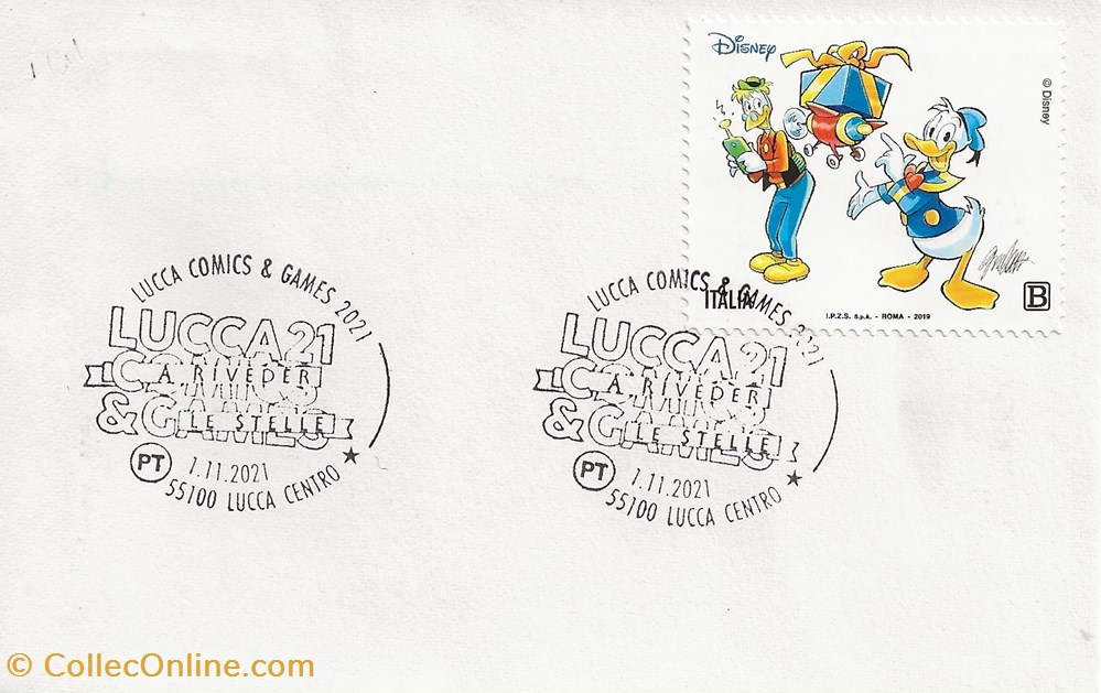 Lucca (Italie) 2021 Lucca comics & games timbres lucca italie 2021 lucca comics games