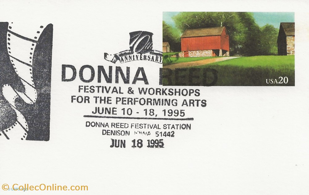Denison (Etats-Unis) 1995 Donna Reed timbres denison etats unis 1995 donna reed