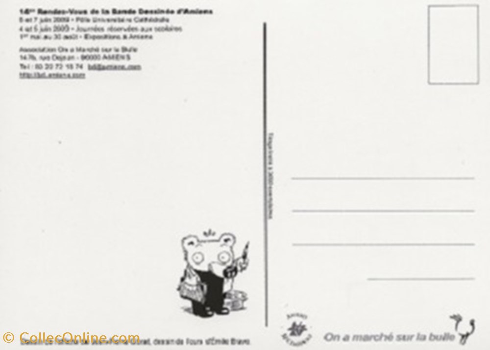 Amiens (80) 2009 cartes postales bande dessinee amiens 80 2009