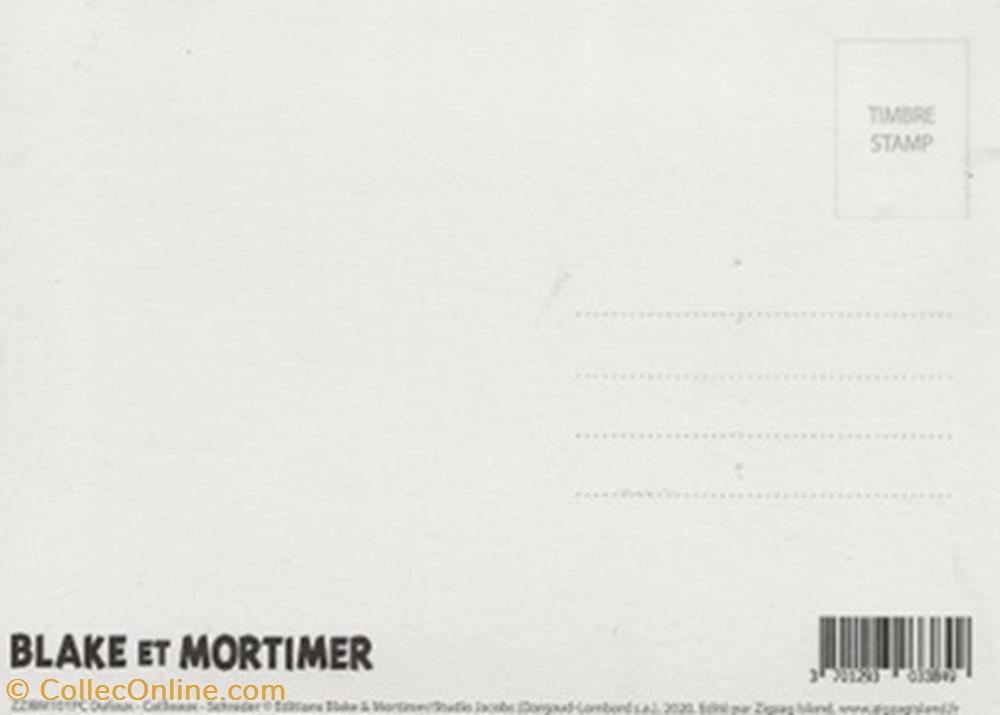 Blake et Mortimer cartes postales bande dessinee blake et mortimer