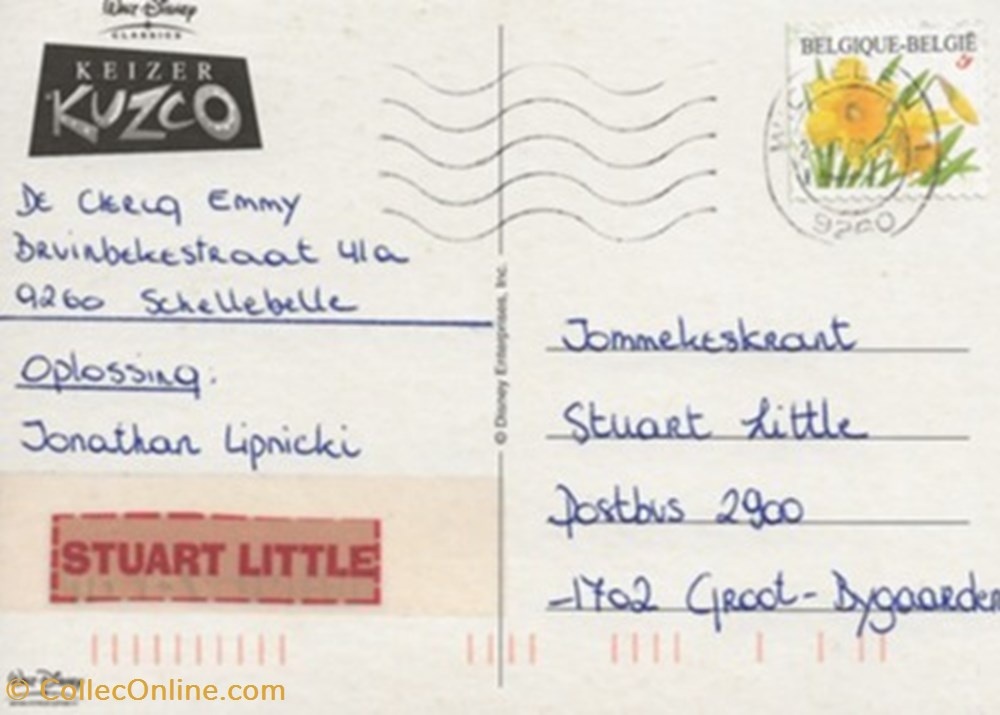 Keizer Kuzco cartes postales autres keizer kuzco