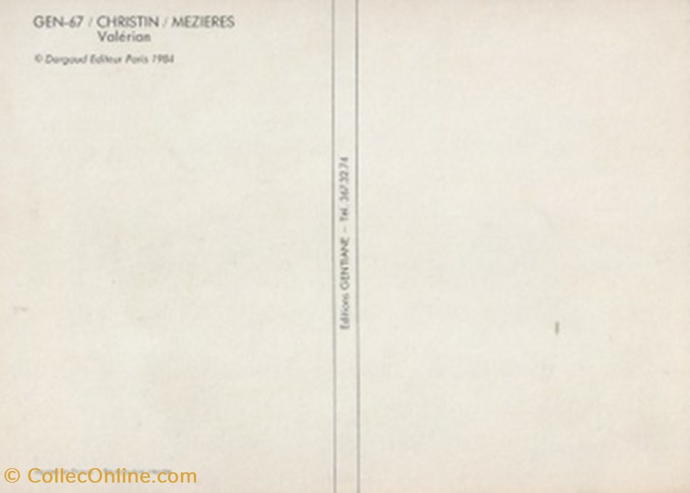 Valérian et Laureline cartes postales bande dessinee valerian et laureline