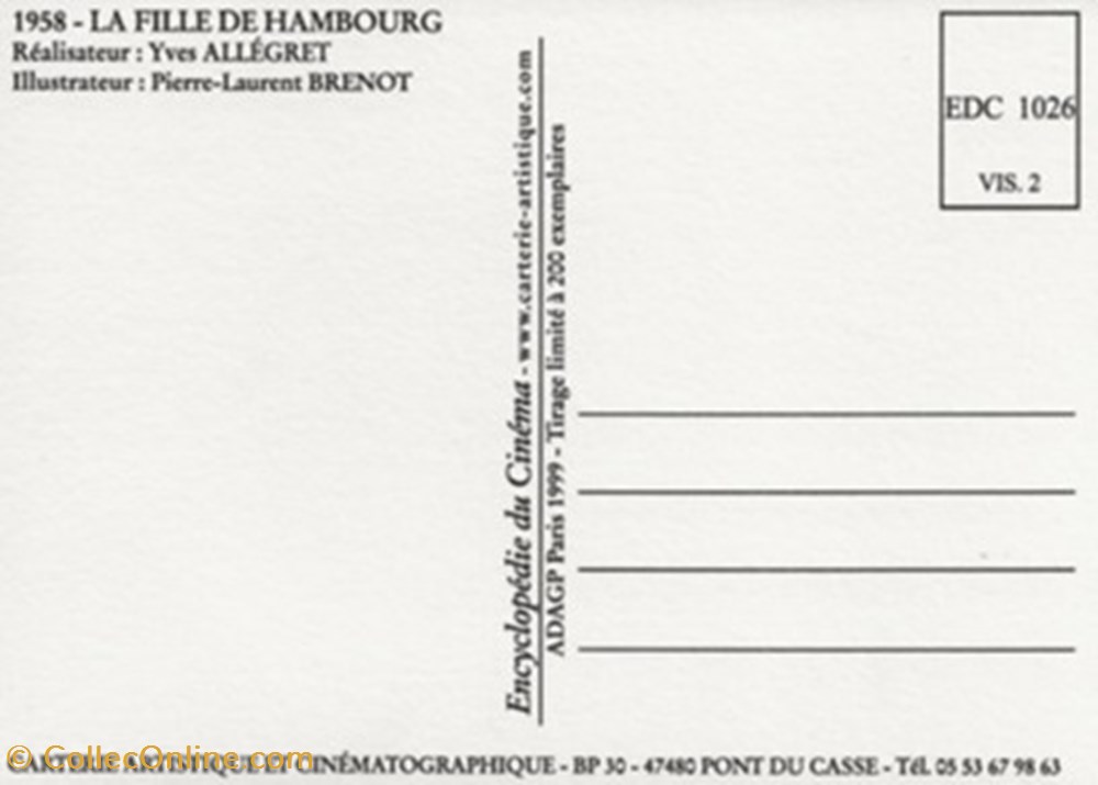 La fille de Hambourg cartes postales autres la fille de hambourg