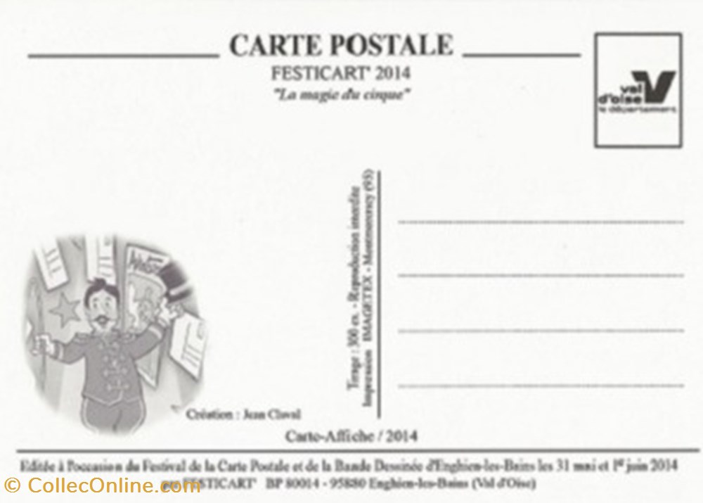 Engien les Bains (95) 2014 cartes postales bande dessinee engien les bains 95 2014
