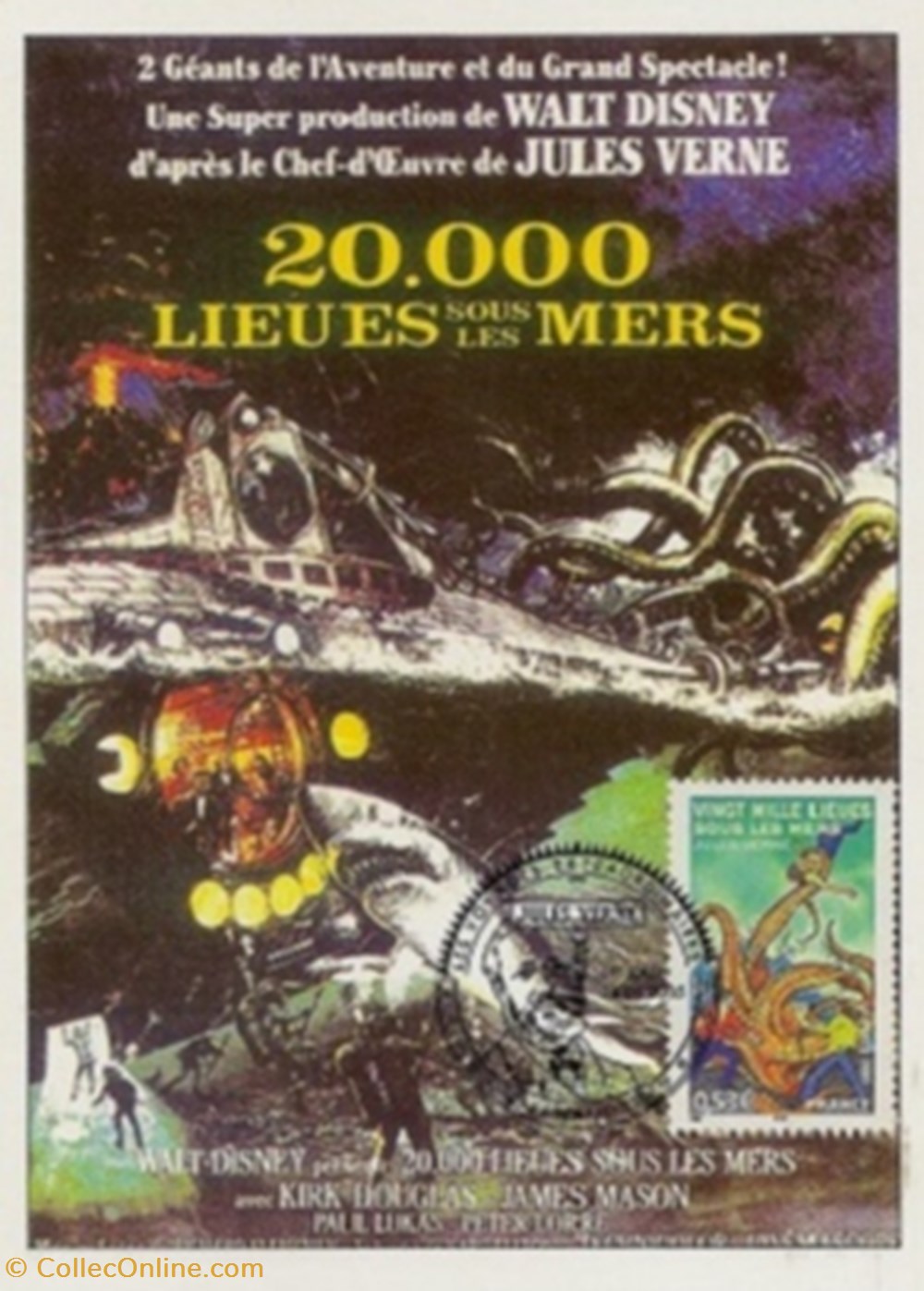 cartes postales autres 20 000 lieues sous les mers