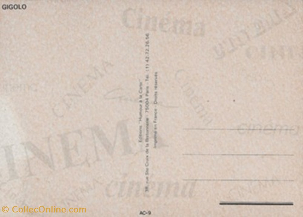 Gigolo cartes postales autres gigolo