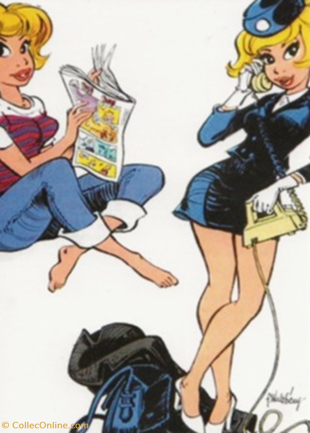 Natacha cartes postales bande dessinee natacha