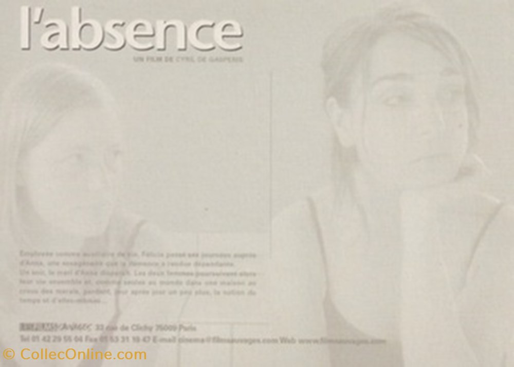 L'absence cartes postales autres l absence
