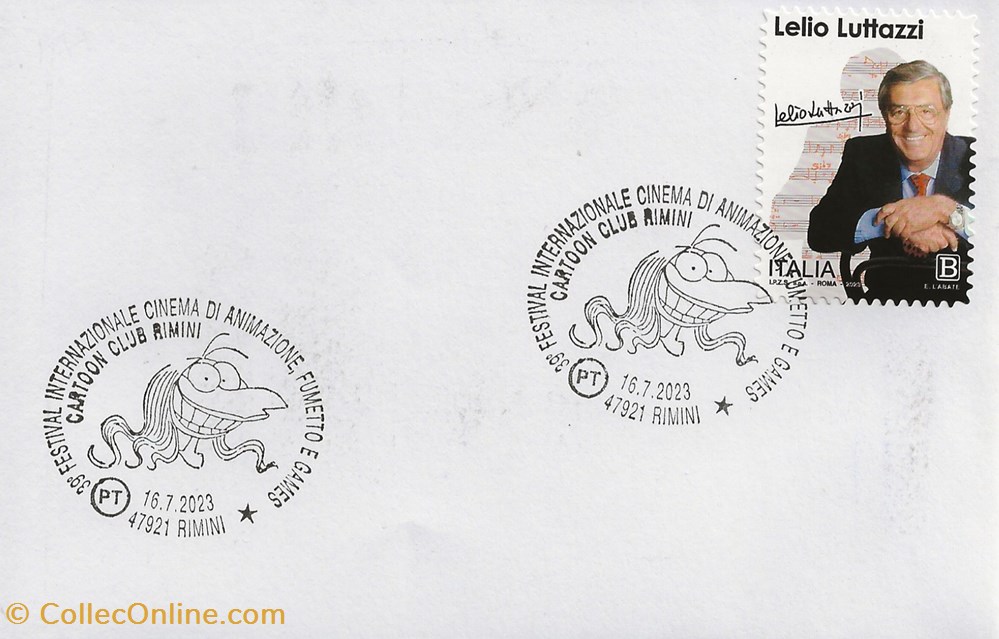 Rimini (Italie) 2023 39° Festival internazionale cinema di animazione, fumetto e games 4 timbres rimini italie 2023 39 festival internazionale cinema di animazione fumetto e games