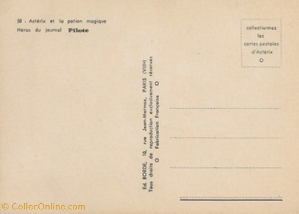 Astérix cartes postales bande dessinee asterix