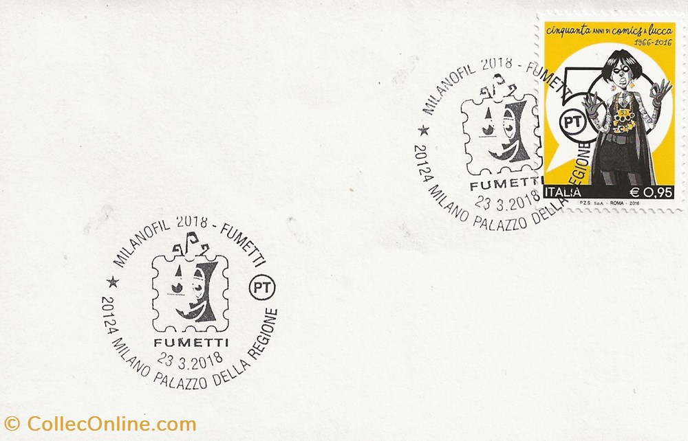 timbres milano italie 2018 milanofil fumetti